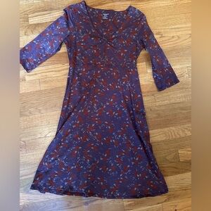 Toad & Co. Burgundy/Rust Rosalinda Dress, Women’s Small